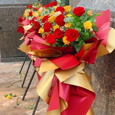 Good price Wholesale flower wrapping paper, two-color thickened waterproof gilded paper, flower art opening flower basket and bouquet paper, di y flower art paper online