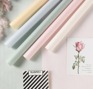 Good price Mist line jelly film semi transparent solid color waterproof floral flower packaging paper online