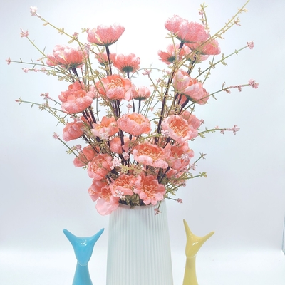 Good price Simulated azaleas, multicolored silk flowers, Christmas flower heads, dried flower bouquets, holiday wedding photography props, fake flowers online