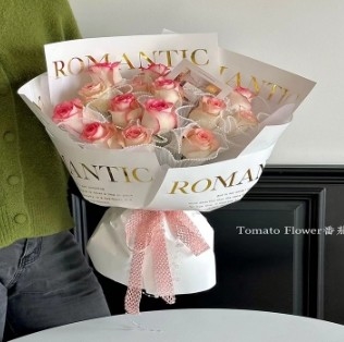 Good price Waterproof English hot stamping popular flower packaging paper online