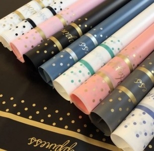 Good price Little Lucky Korean Su Paper Waterproof Floral Flower Packaging Paper online