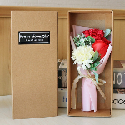 Buy Soap flower gift, romantic simulation bouquet, rose bouquet, Valentine's Day gift for girlfriend, in stock online manufacture