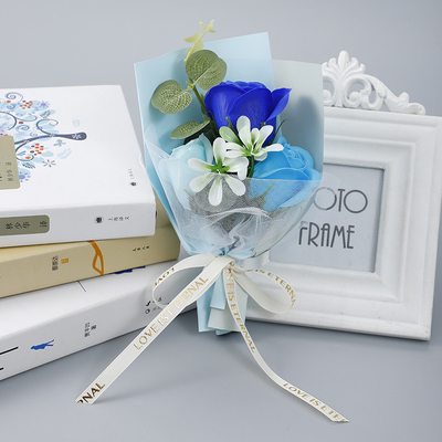Buy Mini small flower bouquet Christmas and Valentine's Day rose soap flower gift box to match wedding souvenirs online manufacture
