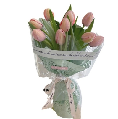 Good price Ins-style simple English cellophane thickened dust-proof transparent opp film Korean-style bouquet wrapping paper material online