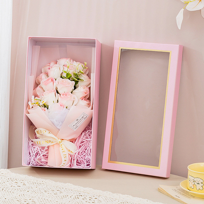 Buy 18-rose soap flower gift box, soap flower bouquet, Valentine's Day, Christmas gift, birthday small present, cross-border supply online manufacture