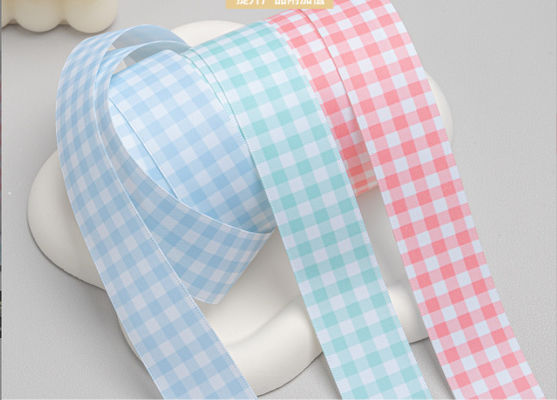 buy High Tenacity Handmade DIY Hair Accessories Silk Belts Clothing Accessories Gift Box Packaging Dot Grid Striped Milk Ribbon online manufacture