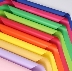 Good price Dual Color Dopamine Floral Flower Packaging Paper Double Sided BOPP in Many Colors online