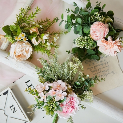 Buy Simulated flower daisy bouquet bottle, hand tied flower table, bundle fake flowers, photography props, cross-border hot selling silk flowers online manufacture