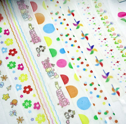 buy International Children's Day Cartoon Mesh Ribbon Heat Transfer Snow Ribbon Gift Hand Ribbon Ribbon Handmade Gift Bag online manufacture