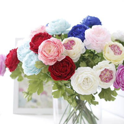 Buy Simulated peony, fake flower, lotus, ocean peony, single headed silk flower, wedding artificial flower online manufacture