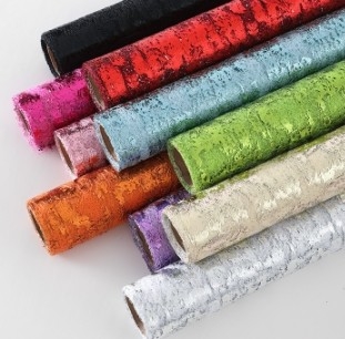 Buy Gilded Yarn Colored Hollow Mesh Floral Flower Packaging Paper with Many Colors Specialty Paper online manufacture