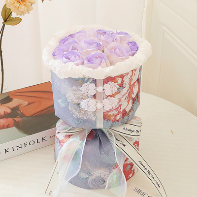 Buy Retro cheongsam style soap flower bouquets, artificial flowers, and everlasting flowers are practical for giving to classmates during graduation season and to your girlfriend on Valentine's Day online manufacture