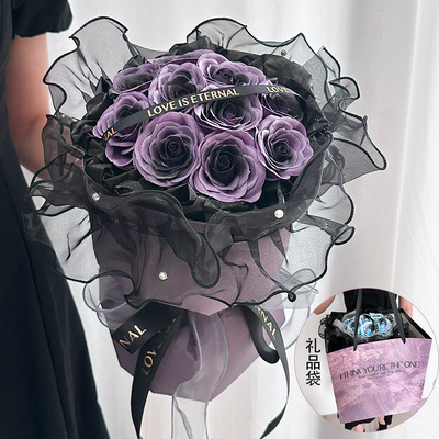 Buy Wholesale of plum flower jam soap bouquets, Teachers' Day and Valentine's Day gifts, birthday gifts, preserved flowers and rose bouquets online manufacture