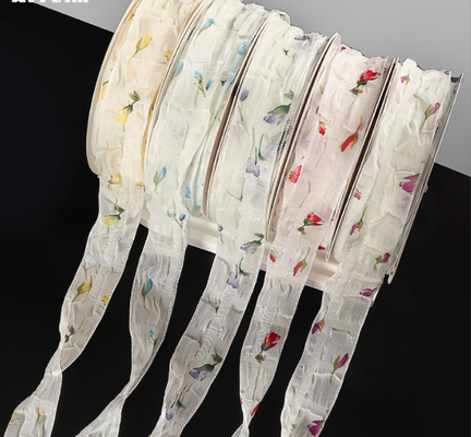 Good price Qixi Valentine's Day Bouquet Packaging Fresh Flowers Ribbons and 3cm/10m Packaging for Uesage online
