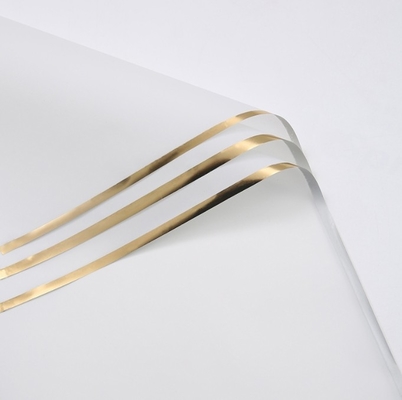 Buy Golden-edge Jelly Film Flower Wrapping Paper 58*58cm Semi-Transparent Shipping Time 30-45Days for Bouquet Packaging Material online manufacture