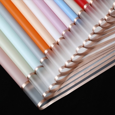 Buy Golden Edge Jelly Film Wrapping Paper 58*58cm Fashion Milan Paper Space Hansu Paper for Flower Packaging and Wrapping online manufacture