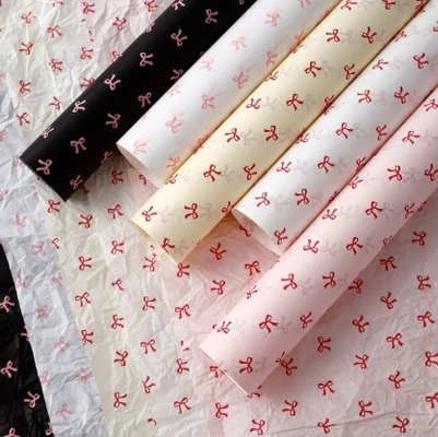 Buy Butterfly Printed Snow Pear Paper , Many Colors Flower Wrapping Paper online manufacture