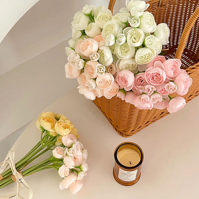 buy Ins-style lotus artificial flower wedding hall hand-held bouquet, fresh and simple home decoration photography props online manufacture