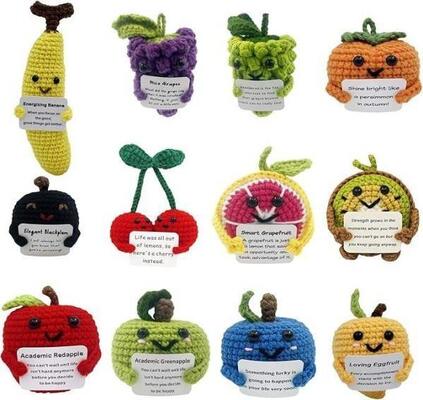 Buy Customizable Crochet Plush Doll, 11-30cm, PP Cotton Filling, for Baby & Stress Relief online manufacture