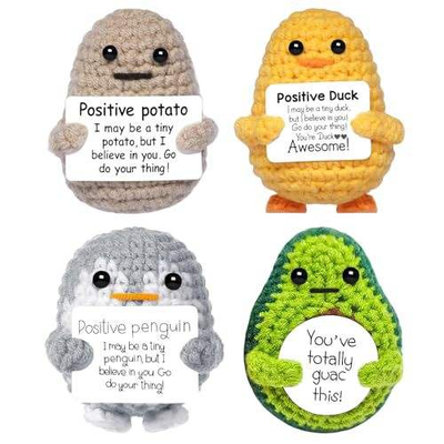 Buy CXHP Handmade Cotton Crochet Positive Potato Plush 10×8×5cm, Stress Relief Gift Toy online manufacture