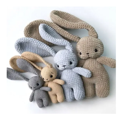 Buy 11-30cm Plush Bunny Amigurumi, PP Cotton Crochet Toy for Baby & Christmas Gifts online manufacture