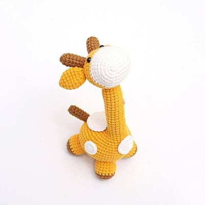 Buy Handmade Eco-Friendly Crochet Giraffe Amigurumi Soft Stuffed Toy Safe Plush Doll Baby Home Decor Birthday Gifts online manufacture