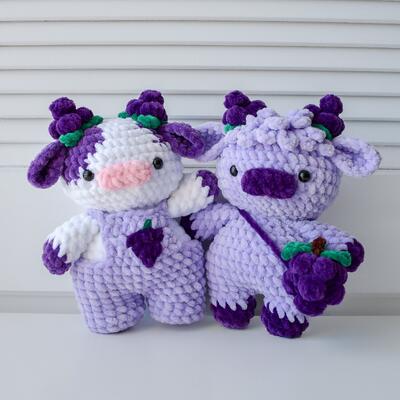 Buy Kaiyue Custom Pink Plushie Cow Toy Strawberry Cow Amigurumi Crochet Doll with Plush Animal Stuffed Animal Toys online manufacture