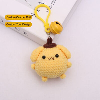 Buy Custom Handmade Crochet Dolls PP Cotton Cute Stuffed Plush Toy Crochet Keychain Mini Animal Toys Handbag Pendant Gift Decor online manufacture