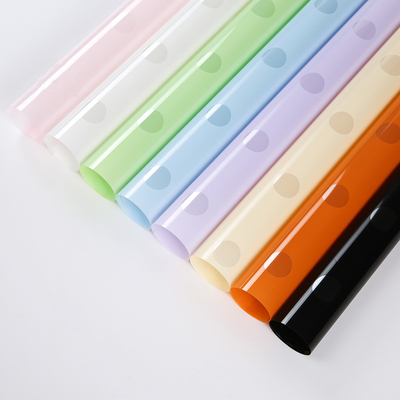 Buy Hollowed Transparent OPP Florist Wrapping Paper 0.035mm Thick Plastic Film online manufacture