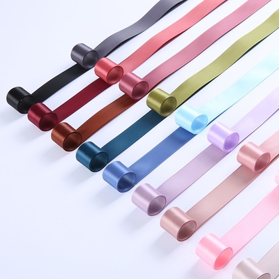 Buy 1 Inch Double Sided Grosgrain Gift Wrap Ribbon 25mmX50 Yards Satin Ribbon online manufacture