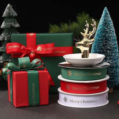 Buy Easy to Tie Printed Christmas Curling Ribbon for Gift Wrapping online manufacture