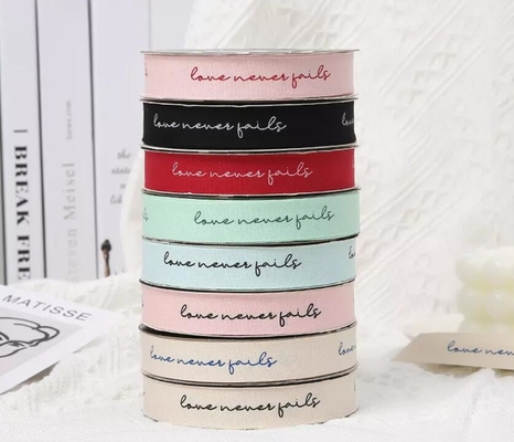 Buy Polyester Wedding Patterned Gift Wrap Ribbon Roll 25mmX45Y For Decoration online manufacture