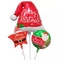 Wholesal New 2023 Christmas Hat Bell Gift Box Aluminum Film Balloon  Merry Christmas Party Event Background Decoration