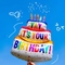Cake Theme Aluminum Foil Balloons Kids Toys For Birthday Party Decoration