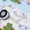 Colorful Rainbow Packing Gifts Double Faced Happy Birthday Satin Ribbon Decoration Printed Logo