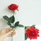 Single Stem Artificial Rose Flowers Valentines Blossom Silk Bridal Wedding Rose Bouquet