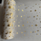 Gold Glitter Tulle Organza Fabric Rolls Stamped Shiny Tulle Fabric Rolls 6 Inch