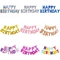 Happy Birthday Banner Party Decoration Items 16 Inch Foil Letter Balloons