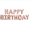 Happy Birthday Banner Party Decoration Items 16 Inch Foil Letter Balloons