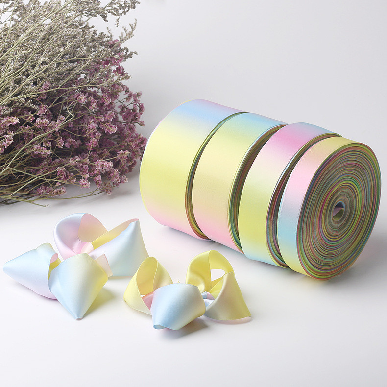 Side Ribbon Component Meisida single-sided ribbon rainbow rainbow rainbow ribbon ribbon ...