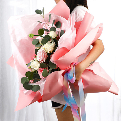Good price CMYK Fashion Printed Flower Wrapping Paper 58*58cm Many Designs online