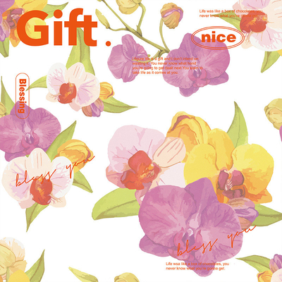 Good price Customized Printed Floral Wrapping Paper And Plastic For Gift Package online