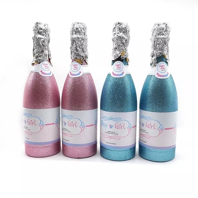 Good price wholesale blue and pink air compressed gender reveal champagne confetti cannon shooter baby showe online