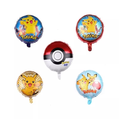 Good price 18 inch Hot poke-mon Pocket Monster Cartoon Character Poke-mon Balloon Pika-chu foil Helium balloons Party Decoration online