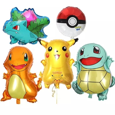 Good price Wholesale Foil Pika chu Balloons cartoon character balloon party decoration Pika chu helium foil Poke mon balloons online