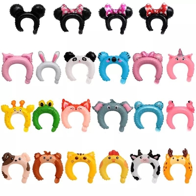 Good price Wholesal Cute Baby Headband Toy Hairband Party foil balloon hair band Cartoon Animal Bands online