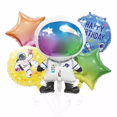 Good price Outer Space Theme Rocket Astronaut Spaceman Foil Balloons Set Globos For Decoration online