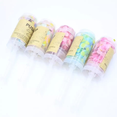 Good price Wholesale Handheld Confetti Fireworks Party Poppers Push Pop Poppers Confetti Cannon For Bachelor Party Confetti Wedding online