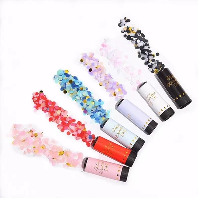 Good price Wholesale wedding birthday party decoration party confetti cannons colors gender reveal confetti party poppers cannons online