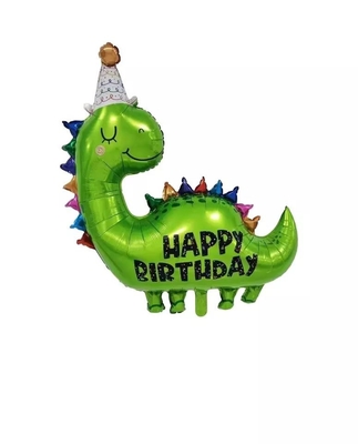 Good price Dinosaur Foil Balloon Large Inflatable Cartoon Animal Round Dino Foil Balloon For Kid Toy Party online